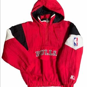 ❌SOLD❌ VINTAGE STARTER BULLS JACKET/PULLOVER ❤️